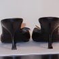 BCBG WOMEN'S BLACK LEATHER MULES/HEELS SIZE 9.5 MSRP $ 89.99