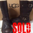 Ugg Kensington brown women's leather boots size 10