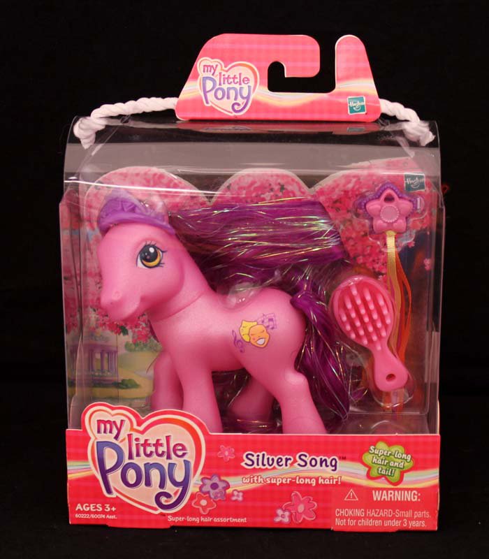 2003 G3-MLP My Little Pony Silver Song with Super Long Hair