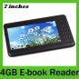 New latest model innovative ebook 7in, 4gb mp3, mp4 player color black, white