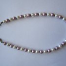 Pink and White Pearl Necklace