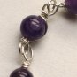 Wire Wrap amethyst bracelet