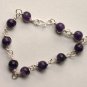Wire Wrap amethyst bracelet