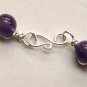 Wire Wrap amethyst bracelet