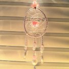 Earrings - Dreamcatchers - Ladies (Rose Quartz, Pink, White and Silver)