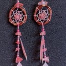 Earrings - Dreamcatchers - Ladies (Rose Quartz)