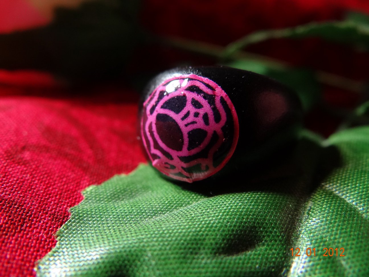 Revolutionary Girl Utena ROSE CREST RING.....★Black★