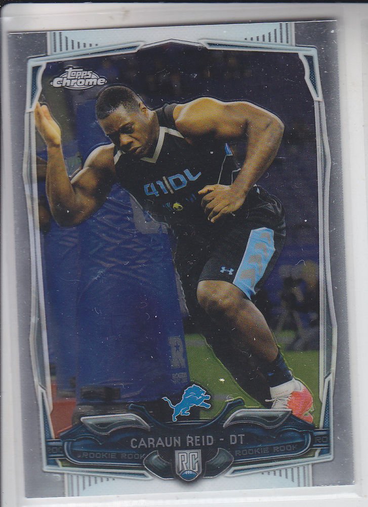 Caraun Reid Rookie Card 2014 Topps Chrome #215 Lions