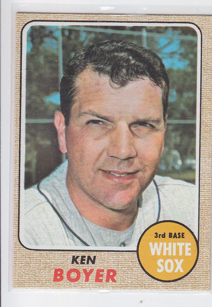 Ken Boyer Baseball Trading Card 1968 Topps 259 White Sox EX BILL