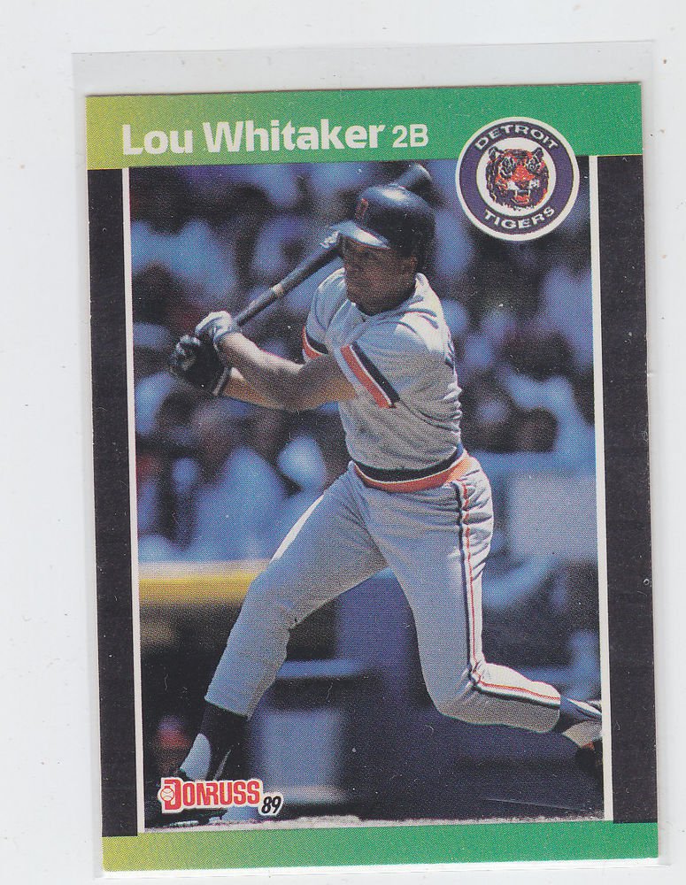 Lou Whitaker Trading Card 1989 Donruss #298 Tigers