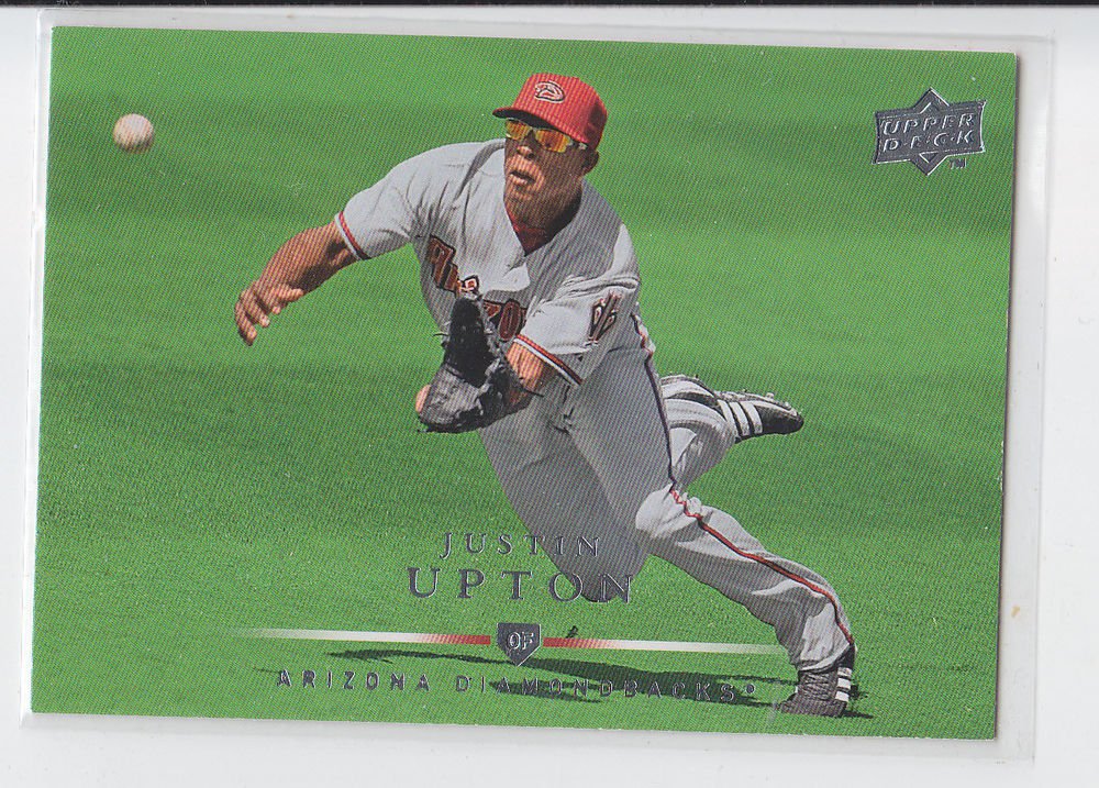 Justin Upton Trading Card Single 2008 Upper Deck #405 Diamondbacks