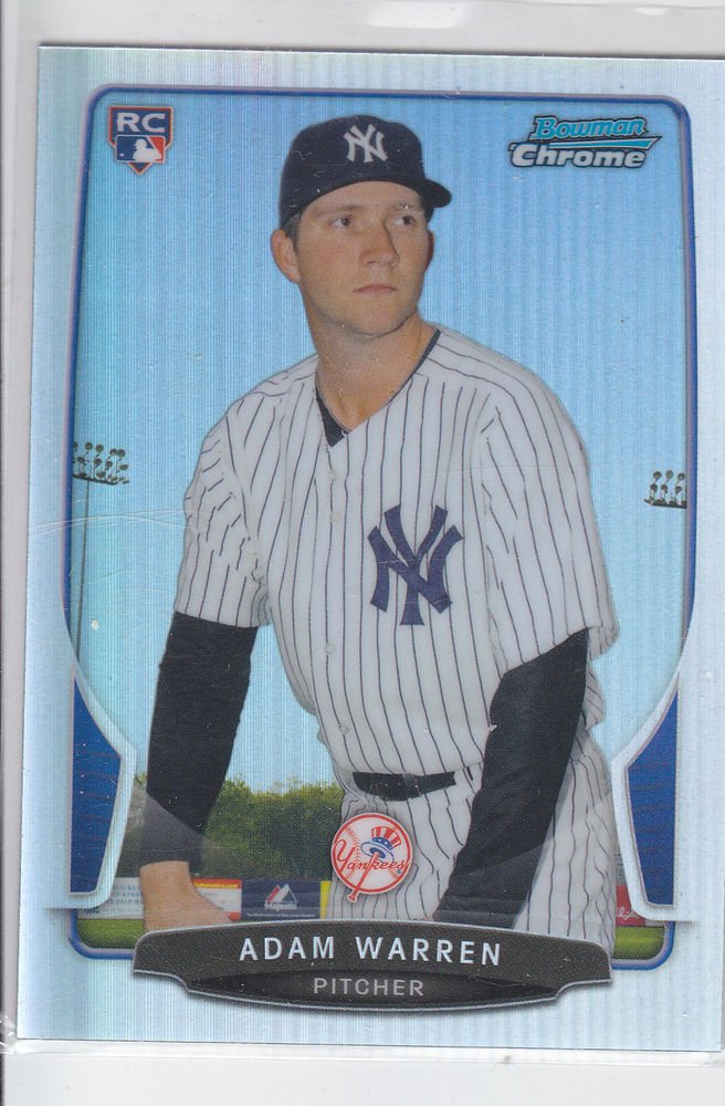 Adam Warren RC Refractor 2013 Bowman Chrome #81 Yankees
