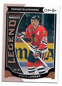 Steve Larmer Marquee Legends Card 2015-16 UD OPC #591 Blackhawks