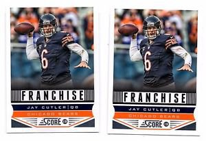 Jay Cutler Franchise Trading Card Lot of (2) 2013 Score #272 Bears