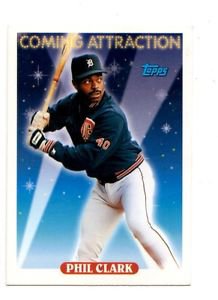 Phil Clark Trading Card Single 1993 Topps 802 Tigers