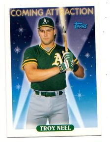 Troy Neel Trading Card Single 1993 Topps 807 Athletics