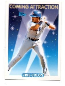 Cris Colon Trading Card Single 1993 Topps 809 Rangers