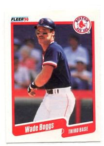 Wade Boggs Trading Card Single 1990 Fleer #268 Red Sox