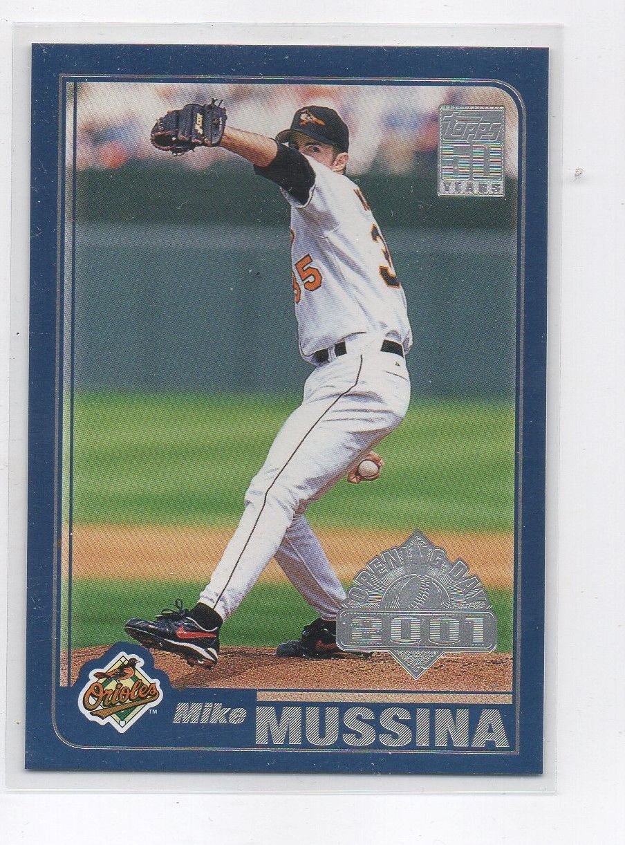 Mike Mussina Trading Card 2001 Topps Opening Day #12 Orioles
