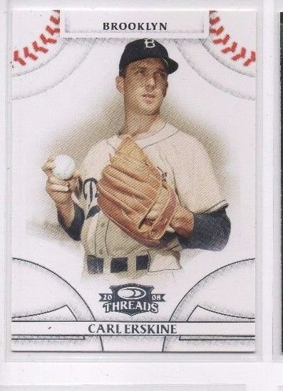 Carl Erskine Trading Card Single 2008 Donruss Threads #14