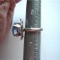 Vintage Taxco Mexico Stunning sky blue Stone Sterling Flower Ring Eagle 2 Signed