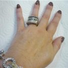 Dian Malouf Sterling "Unhitched" Divorce Ring Heavy--$350 Retail!