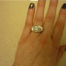Gorgeous SeidenGang 18k Bas Relief Sterling Oval RIng