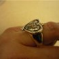 Gorgeous SeidenGang 18k Bas Relief Sterling Heart Diamond RIng