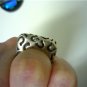 Dian Malouf Sterling Silver Lucky Horseshoes Stack Ring