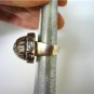 Big Bold Unique Designer Signed Modernist Hammered Dome Sterling Ring