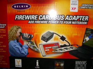 Belkin Firewire card bus adapter