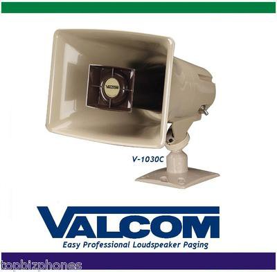 Valcom V-1030C 5-Watt Outdoor Indoor Paging Amplified Horn PA Speaker ...