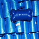 1020 DOG PET WASTE POOP BAGS BLUE REFILL ROLLS with Core plus FREE DISPENSER