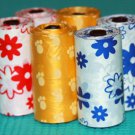 675 DOG PET WASTE POOP PRINTED COLOR BAGS 45 REFILL ROLLS WITH PLASTIC CORE