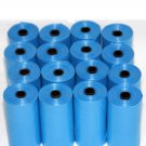 6040 DOG PET WASTE POOP BAGS 402 BLUE REFILL 15 bags/ROLLS  + DISPENSER FREE