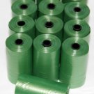 4000 DOG PET WASTE POOP BAGS 200 GREEN REFILL ROLLS WITH CORE