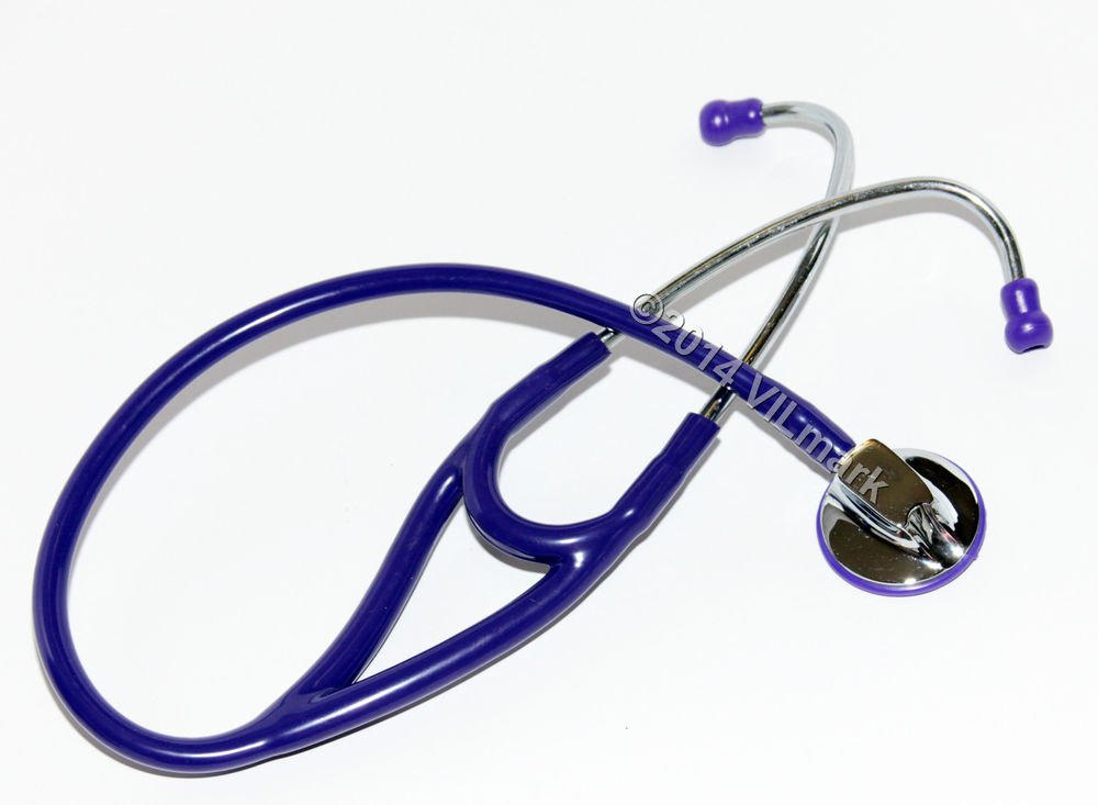 Professional Cardiology Stethoscope Purple, 14b Life Limited Warranty