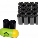 730 BIODEGRADABLE PET DOG WASTE PICK UP POOP BAGS 37 ROLLS BLK