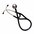 Professional Two Sided Cardiology Stethoscope Adult Pediatric BLACK, New in Box