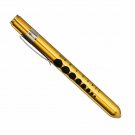 Professional Medical Diagnostic Penlights With Pupil Gauge Gold w/Batteries