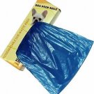 500 Dog Pet Waste Poop Bags 2 Rolls Strong .75 mil 19 mcs easy separate blue