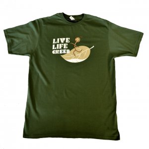 Mo' Green: Live Life Green, Organic T-Shirt