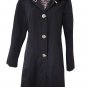 New Womens London Fog Trench Coat Rain Coat Small S Black