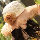 Wide Brim Straw Fedora Hat