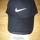nike golf BLACK hat cap golf bill cap with tags swoosh S-M nike golf BLACK hat cap golf bill cap with tags swoosh S-M