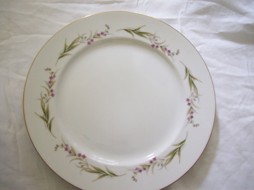 PRESTIGE FINE CHINA cherry blossom 4 bread PLATES JAPAN PINK FLOWERS 6