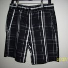Quagmire Golf flat front Black plaid Short pant women Quagmire Golf flat front Black plaid Short pant women