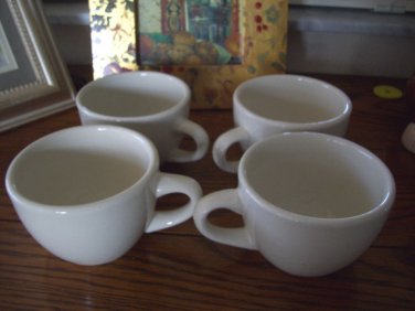 ULTIMA CHINA RESTAURANT WARE STYLE COFFEE CUP SET OF 4 EXCELLENT CONDITIONS