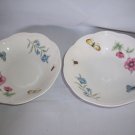 2 Lenox BUTTERFLY MEADOW  Cereal / Soup Bowls 6 3/4" D
