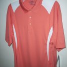 pga tour dry polo shirt L coral color short sleeve nwt